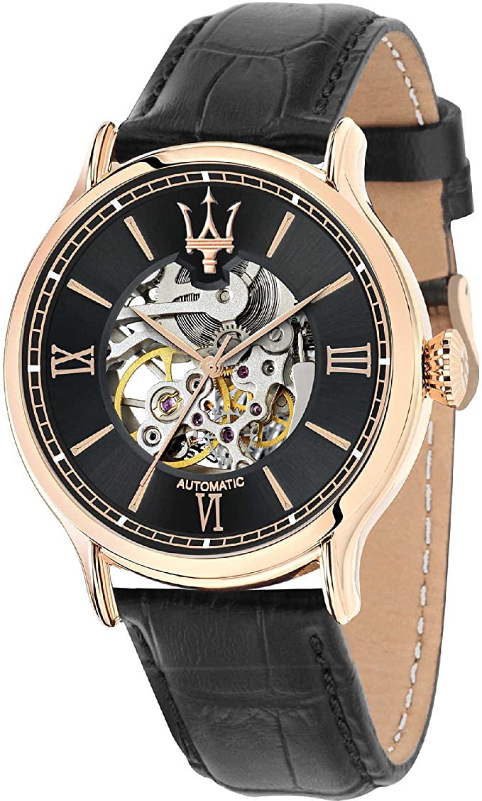 Maserati Auto Mechanical Black Dial Men's Watch R8821118001 - The Watches Men & CO