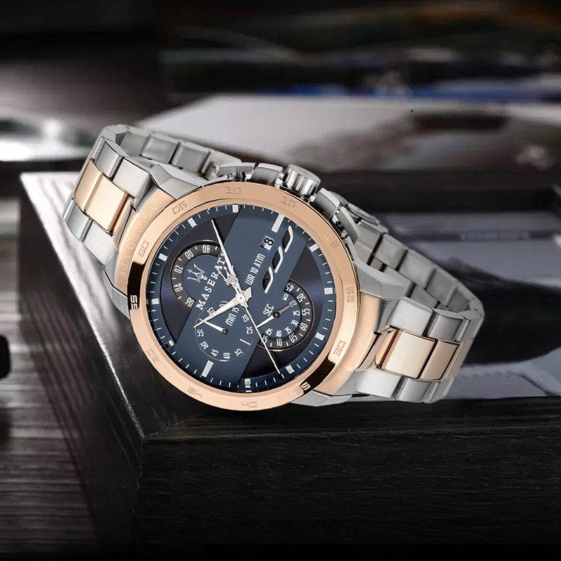 Maserati Ingegno Chronograph Blue Dial Menβs Watch R8873619002 - Watch