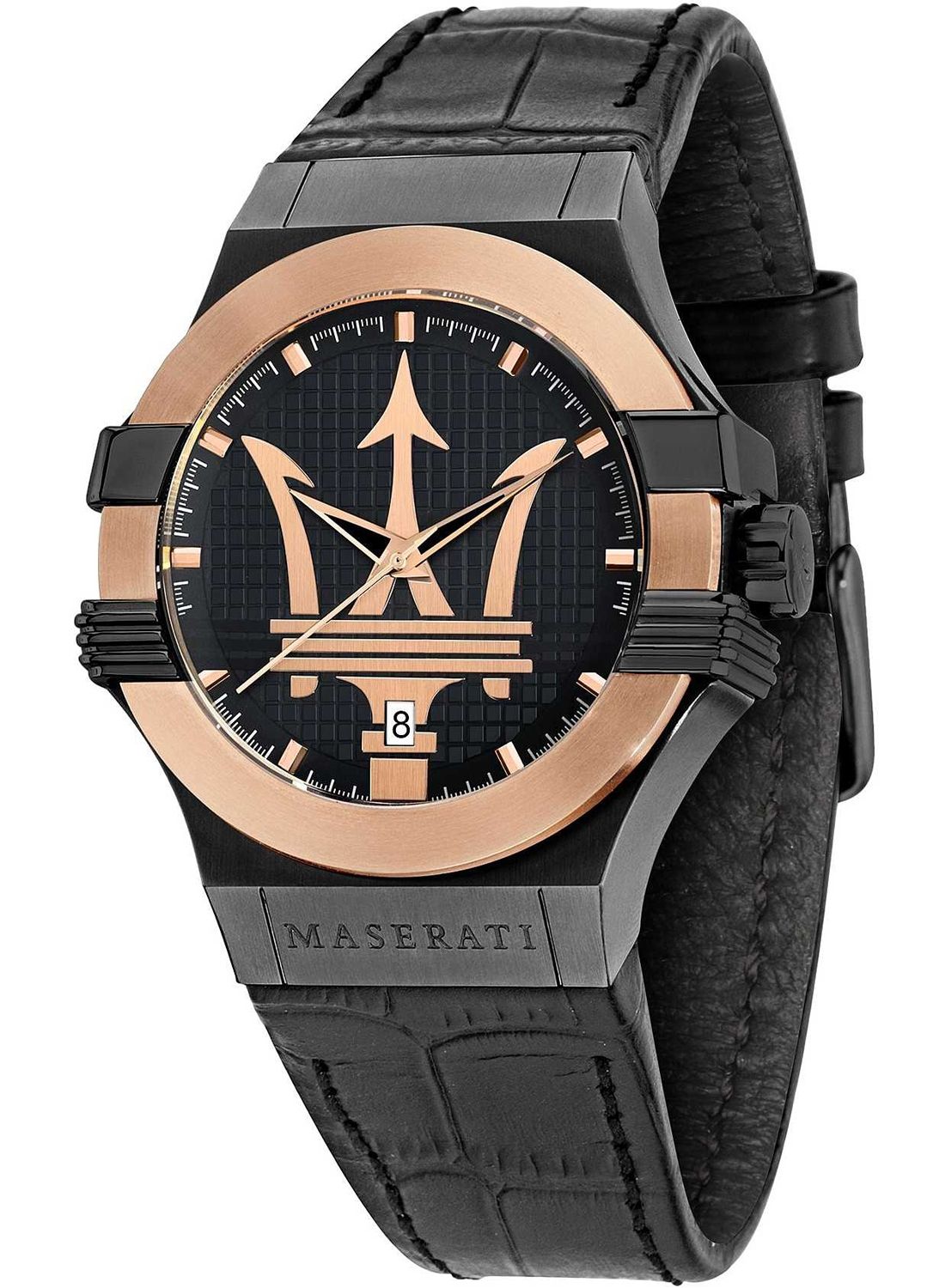 Maserati Potenza Quartz Black Dial Menβs Watch R8851108032 - Watch