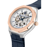 Maserati Stile Automatic Blue Leather Strap Men's Watch R8821142001 - Big Daddy Watches #2