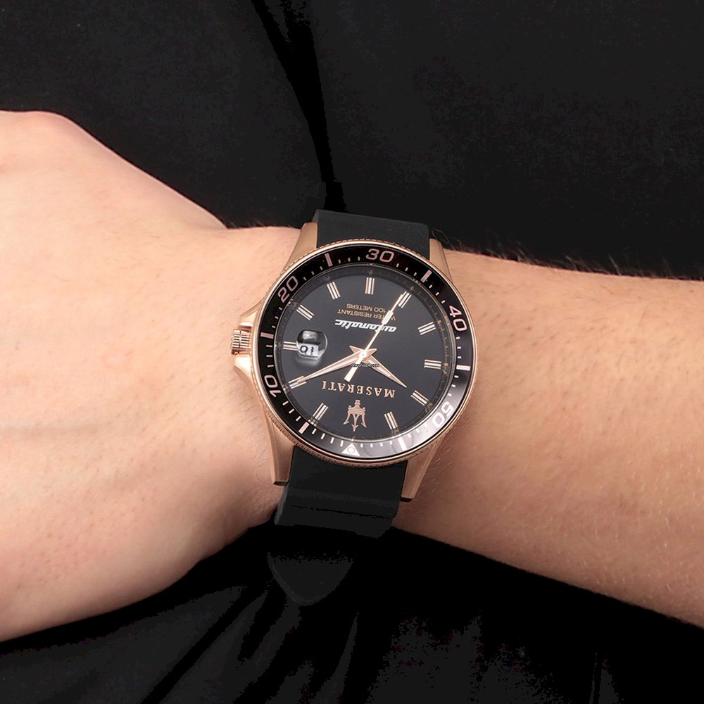 Maserati Sfida Automatic Black Dial Men’s Watch R8821140001 - Watch