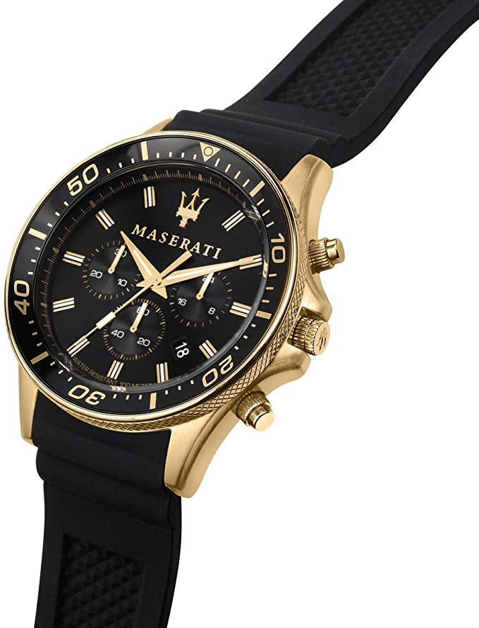Maserati Sfida Chronograph Black Men's Watch R8871640001 - The Watches Men & CO #4