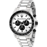 Maserati Sfida Chronograph Quartz White Dial Men's Watch R8873640003 - BigDaddy Watches