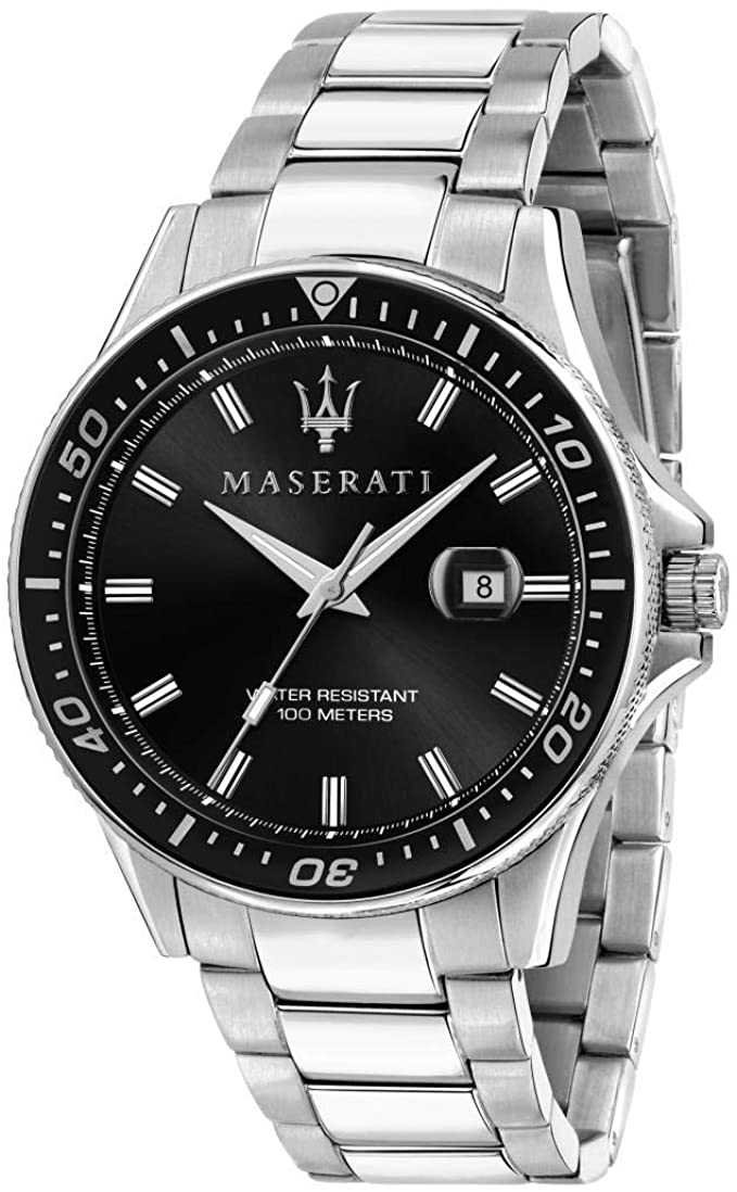 Maserati Sfida Silver Stainless-Steel Quartz Men's Watch R8853140002 - The Watches Men & CO