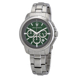 Maserati Successo Chronograph Quartz Green Dial Men's Watch #R8873621017 - Big Daddy Watches