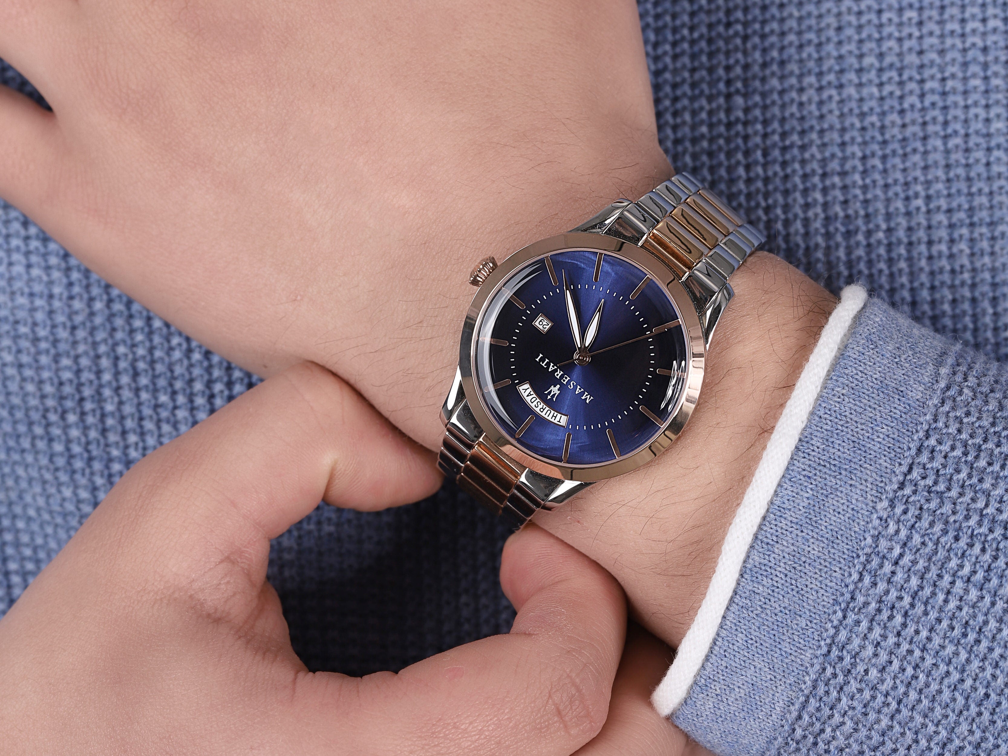 Maserati Tradizione Blue Dial Menβs Watch R8853125001 - Watch