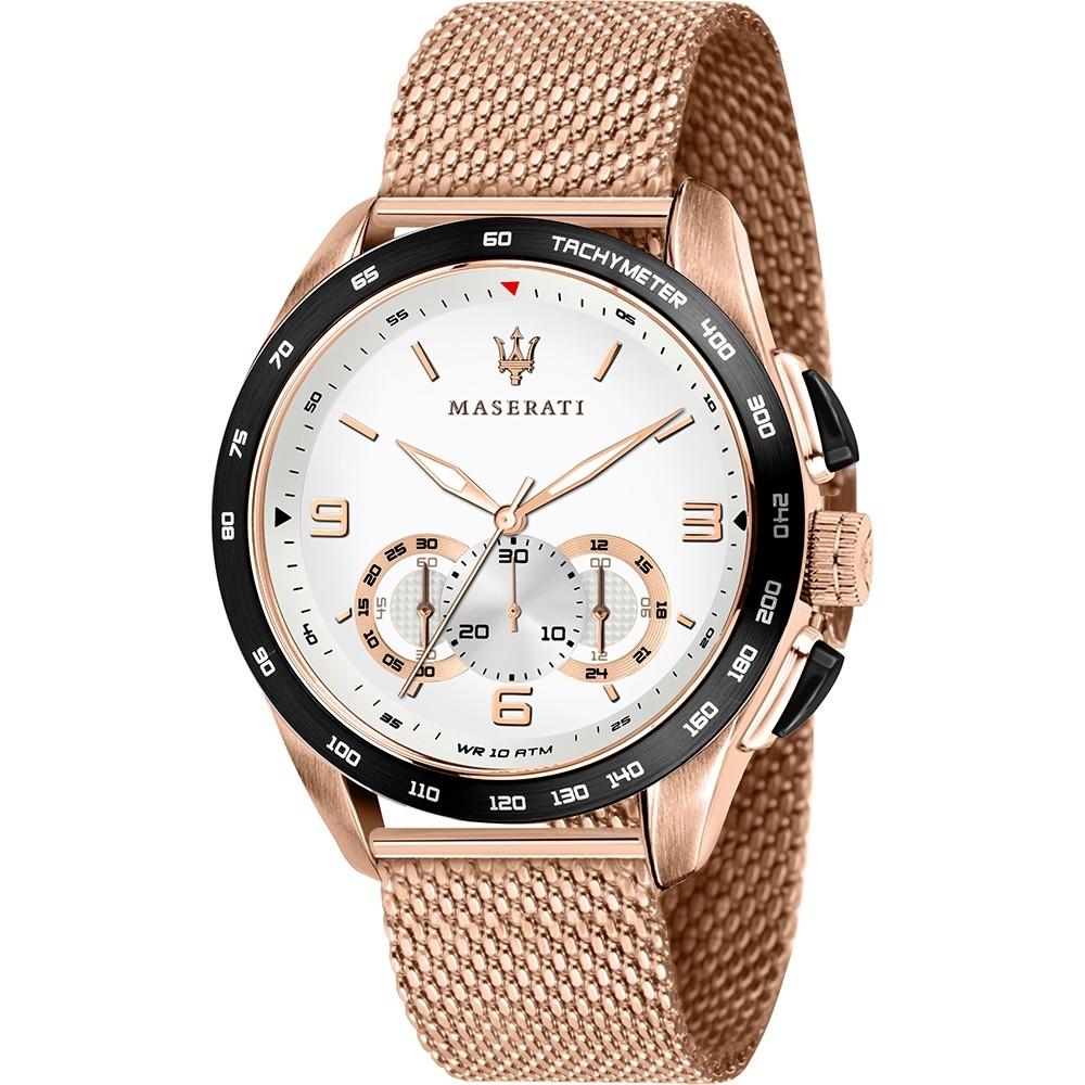 Maserati Traguardo Chronograph Quartz White Dial Menβs Watch R8873612011 - Watch