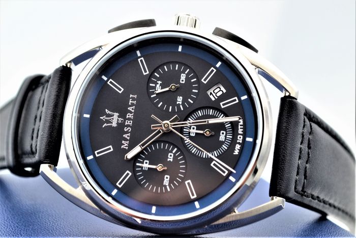 Maserati Trimarano Chronograph Blue/Black Dial Menβs Watch R8871632001 - Watch