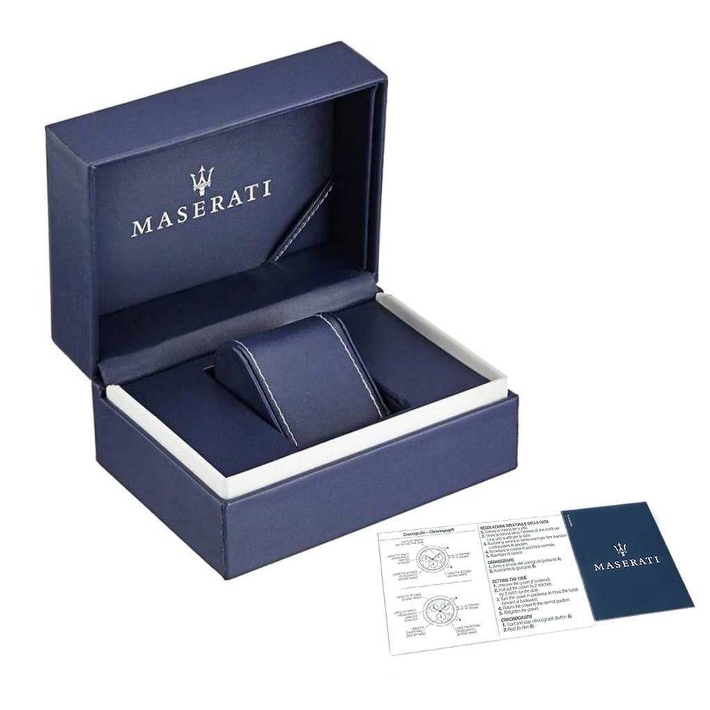 Maserati Trimarano Chronograph Silver/Blue Dial Menβs Watch R8873632001 - Watch