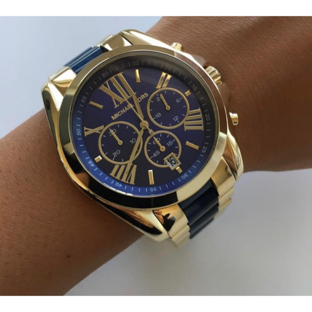 Michael Kors Bradshaw Blue Dial Chronograph Menβs Watch MK6268 - Watch