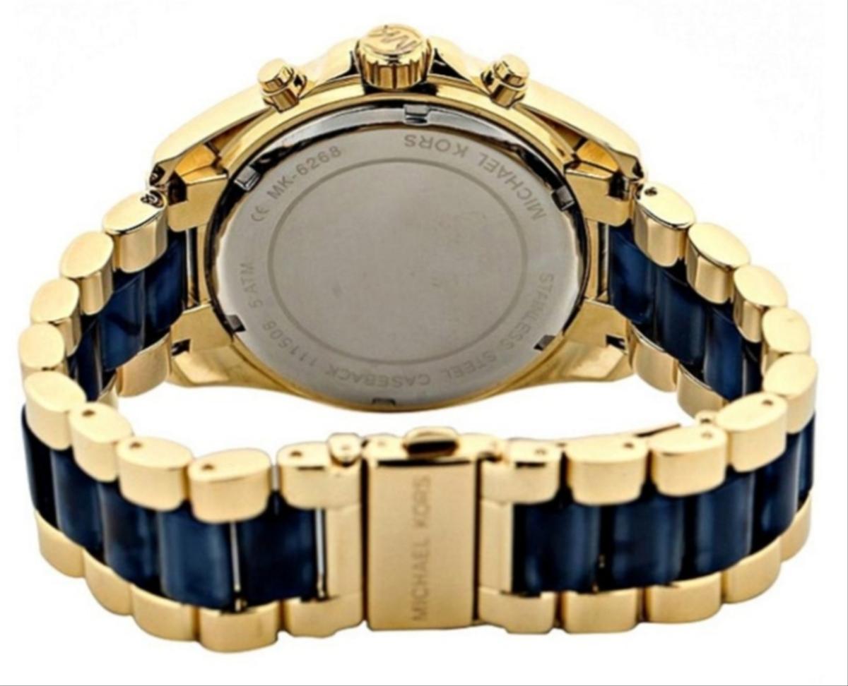 Michael Kors Bradshaw Blue Dial Chronograph Menβs Watch MK6268 - Watch