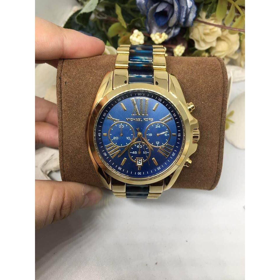 Michael Kors Bradshaw Blue Dial Chronograph Menβs Watch MK6268 - Watch