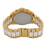 Michael Kors Bradshaw Chronograph White Dial Two-tone Ladies Watch MK5743