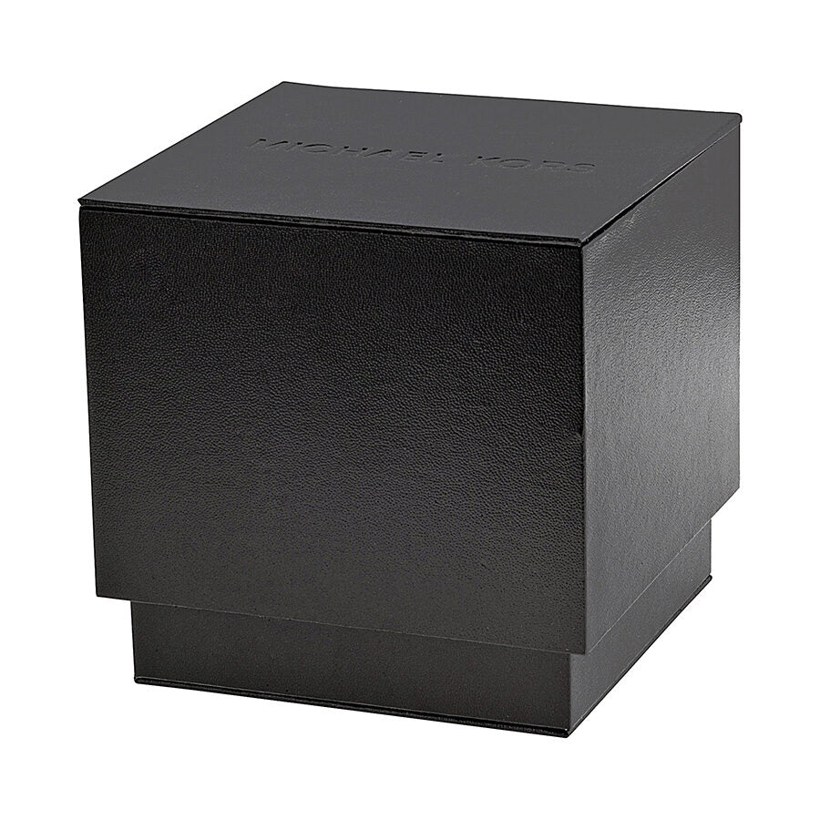 Michael Kors black leather presentation box packaging
