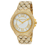 Michael Kors Camille Quartz Crystal White Dial Ladies Watch MK4800 - Big Daddy Watches