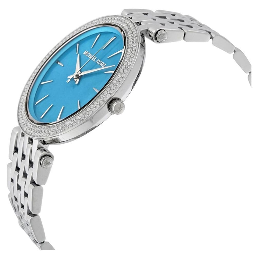 Michael Kors Darci Turquoise MOP Dial and Silver Tone Women's Watch - MK3515