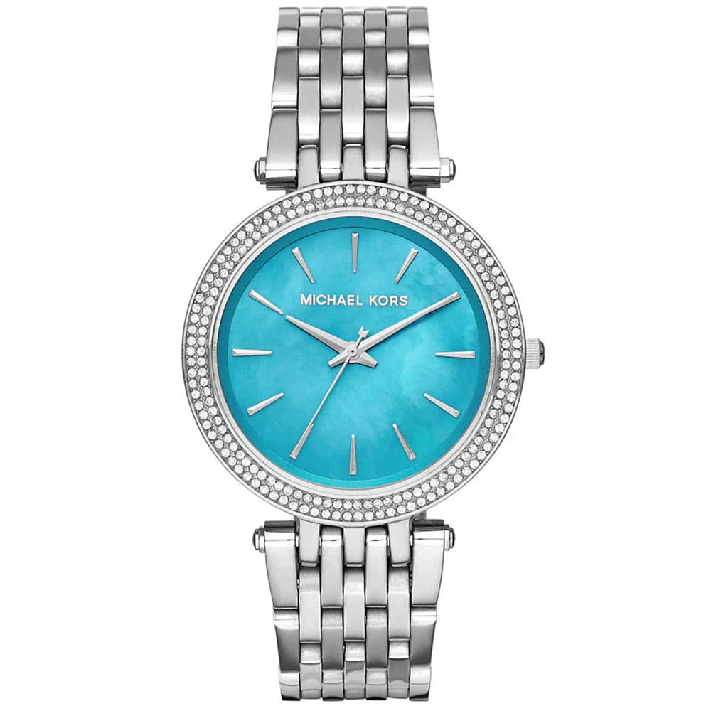 Michael Kors Darci Turquoise MOP Dial and Silver Tone Women's Watch - MK3515