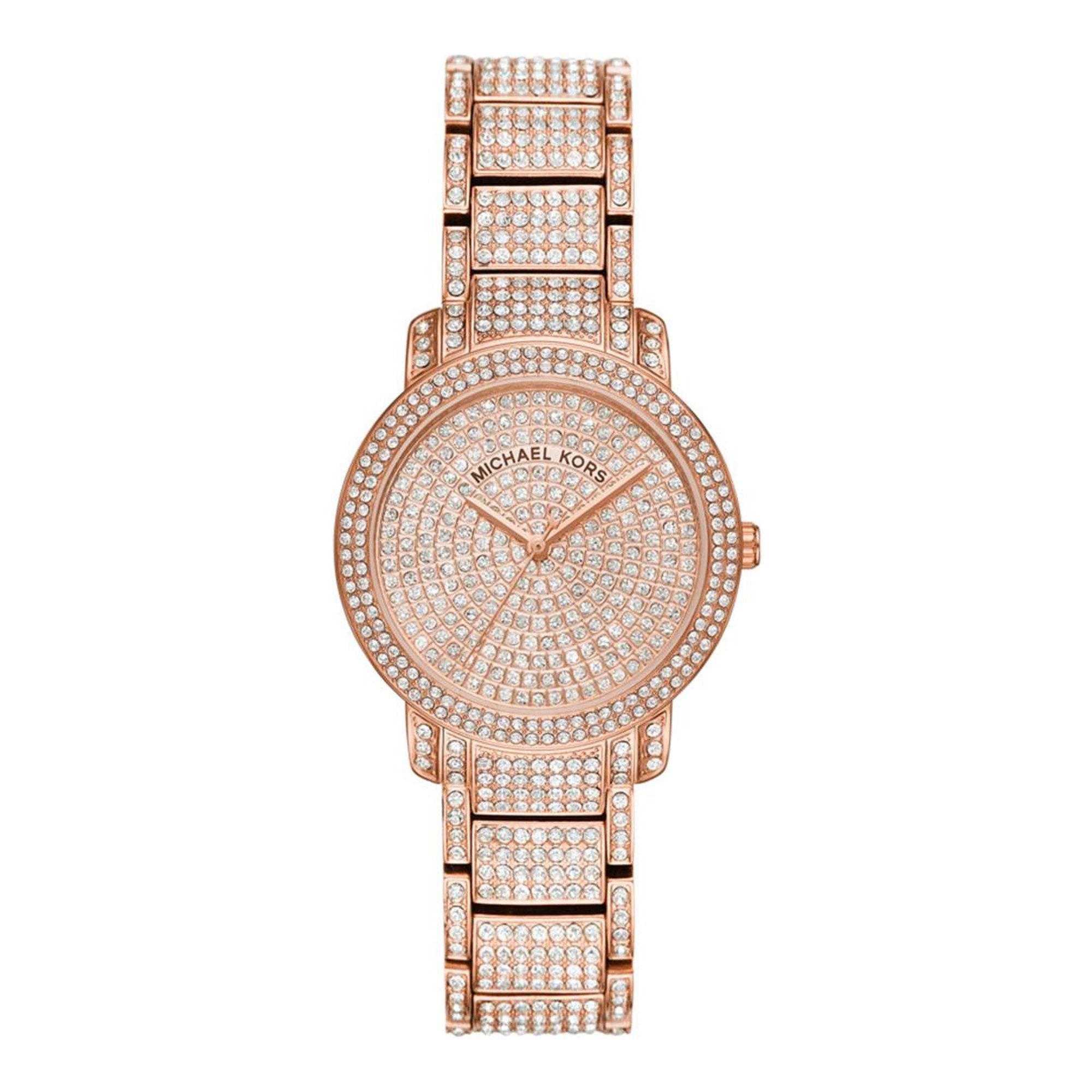 Michael Kors Darci Pave Crystal Rose Gold Womenβs Watch MK6548 - Watch