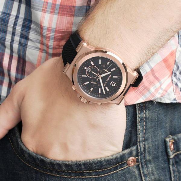 Michael Kors Dylan Chronograph Black Dial Menβs Watch MK8184 - Watch