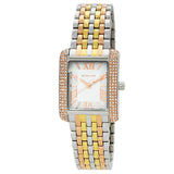 Michael Kors Emery Tri-Tone Quartz Crystal White Dial Ladies Watch MK4744 - Big Daddy Watches