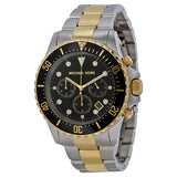 Michael Kors Everest Oversized Chronograph Black Dial Two-tone Men's Watch MK8311 - BigDaddy Watches