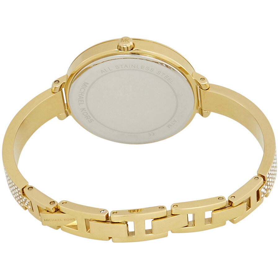 Michael Kors Jaryn Crystal Gold Sunray Dial Ladies Watch #MK3784 - The Watches Men & CO #3