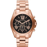 Michael Kors Bradshaw Black Dial Rose Gold Watch MK5854