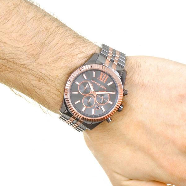 Michael Kors Lexington Chronograph Grey Dial Menβs Watch MK8561 - Watch