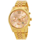 Michael Kors Lexington Rose Gold-tone Dial Ladies Chronograph Watch MK6473 - BigDaddy Watches