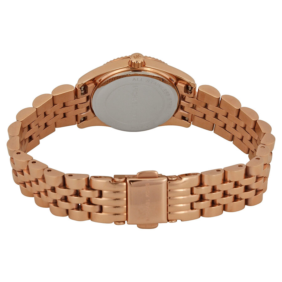Michael Kors Lexington White Dial Rose Gold-tone Ladies Watch MK3230