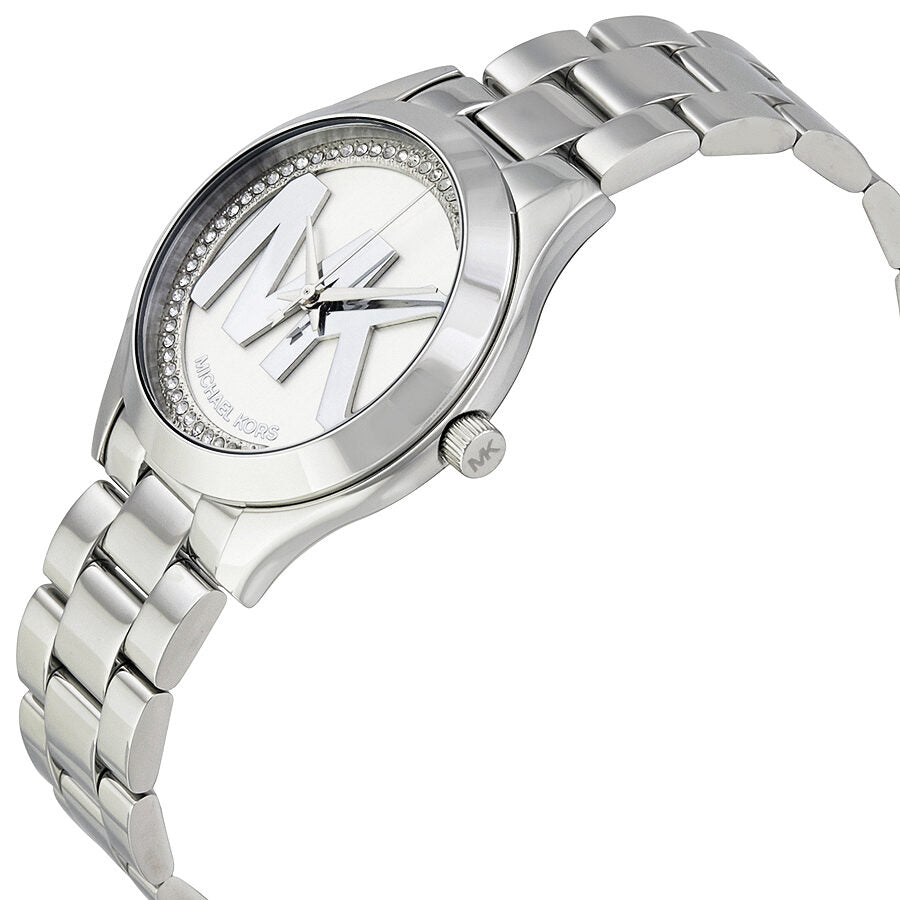 Michael Kors Mini Slim Runway Silver Dial Ladies Watch MK3548