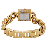 Michael Kors MK Chain Lock Quartz Crystal Gold Dial Ladies Watch MK4711 - Big Daddy Watches #3