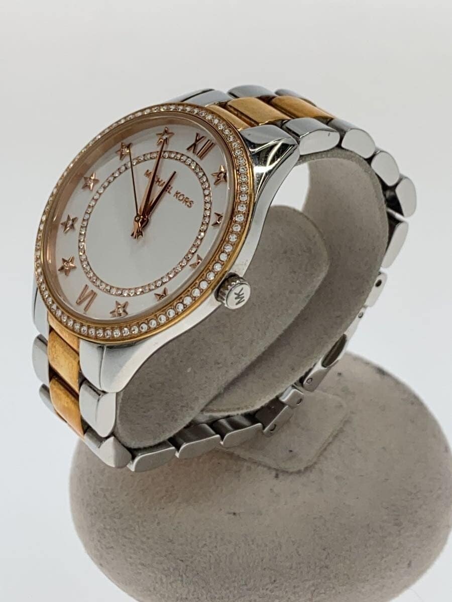 Michael Kors Runway White Dial Tow Tone Women's Watch - MK4483