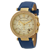 Michael Kors Parker Chronograph Gold Dial Ladies Watch MK2280