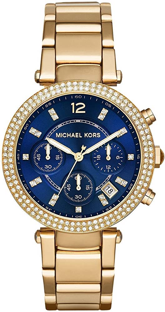 Michael Kors Parker Navy Blue Dial Women's Watch MK6262 - The Watches Men & CO