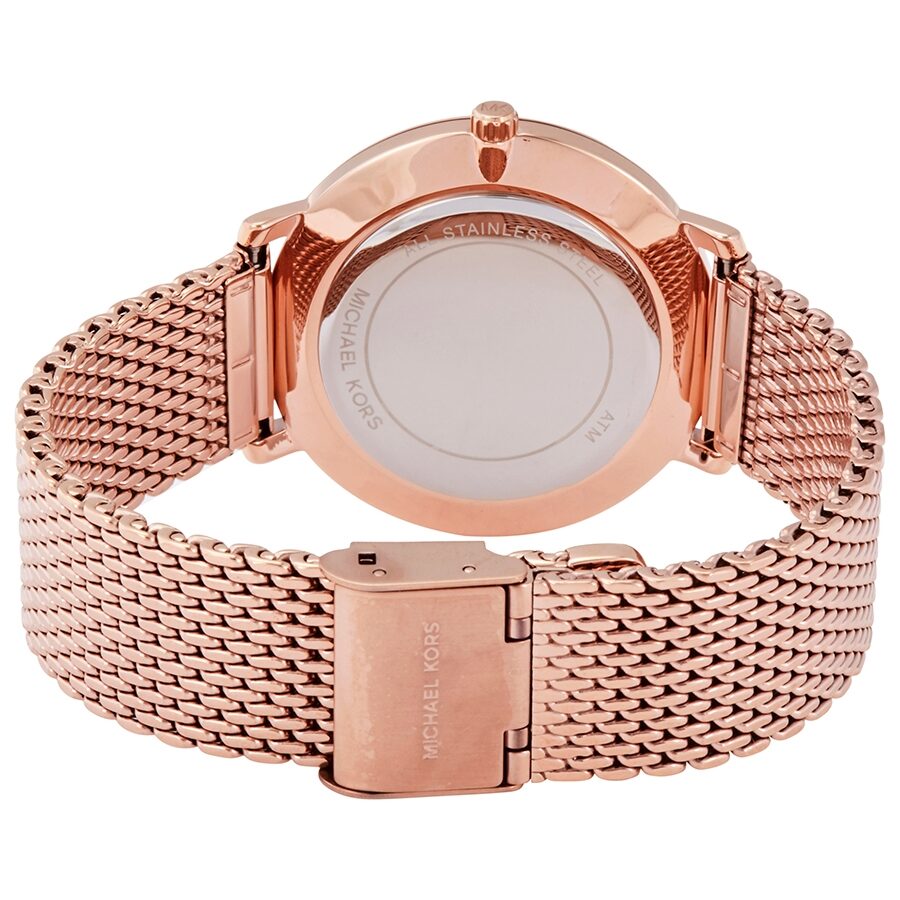 Michael Kors Pyper Quartz Crystal Rose Gold Dial Ladies Watch MK4340