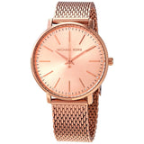 Michael Kors Pyper Quartz Crystal Rose Gold Dial Ladies Watch MK4340 - BigDaddy Watches