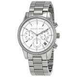 Michael Kors Ritz Chronograph White Dial Ladies Watch MK6428 - BigDaddy Watches