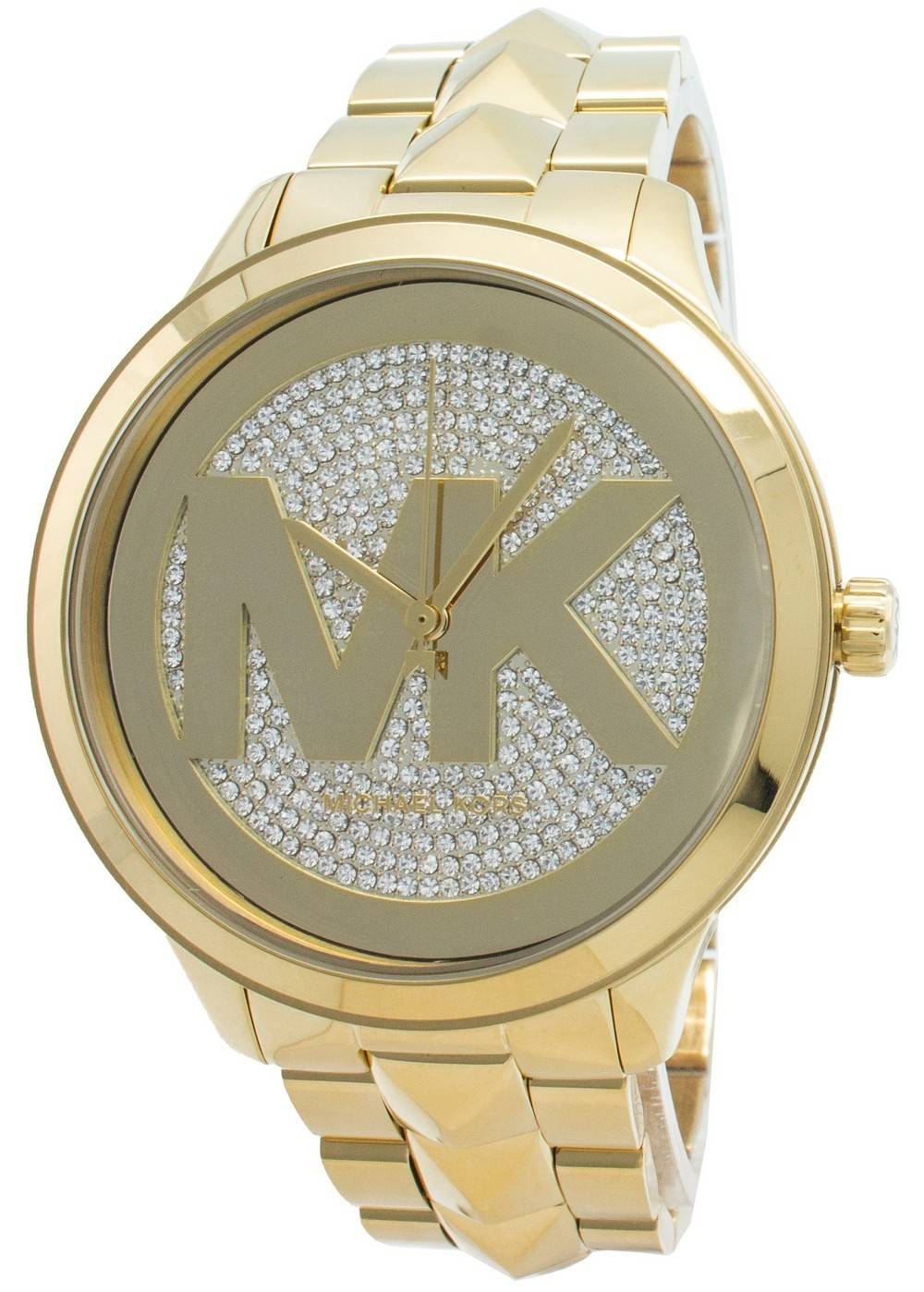 Michael Kors Runway Mercer Quartz Crystal Pave Dial Ladies Watch MK6714 - Watch