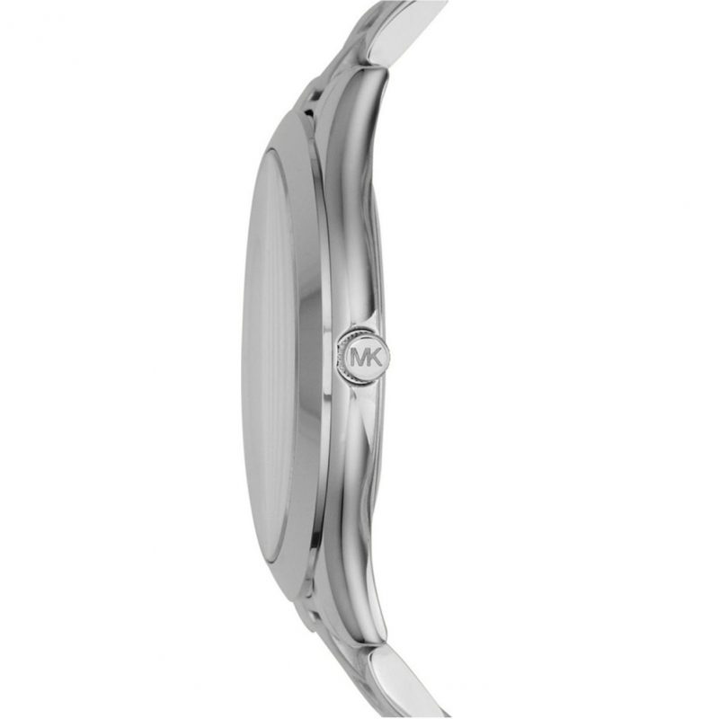 Michael Kors Silver Slim Runway Pink Dial Women's Watch MK3380