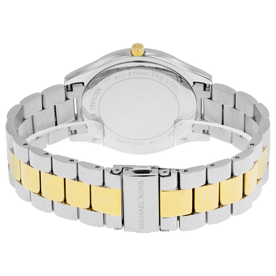 Michael Kors Slim Runway Blue Dial Two-tone Ladies Watch MK3479