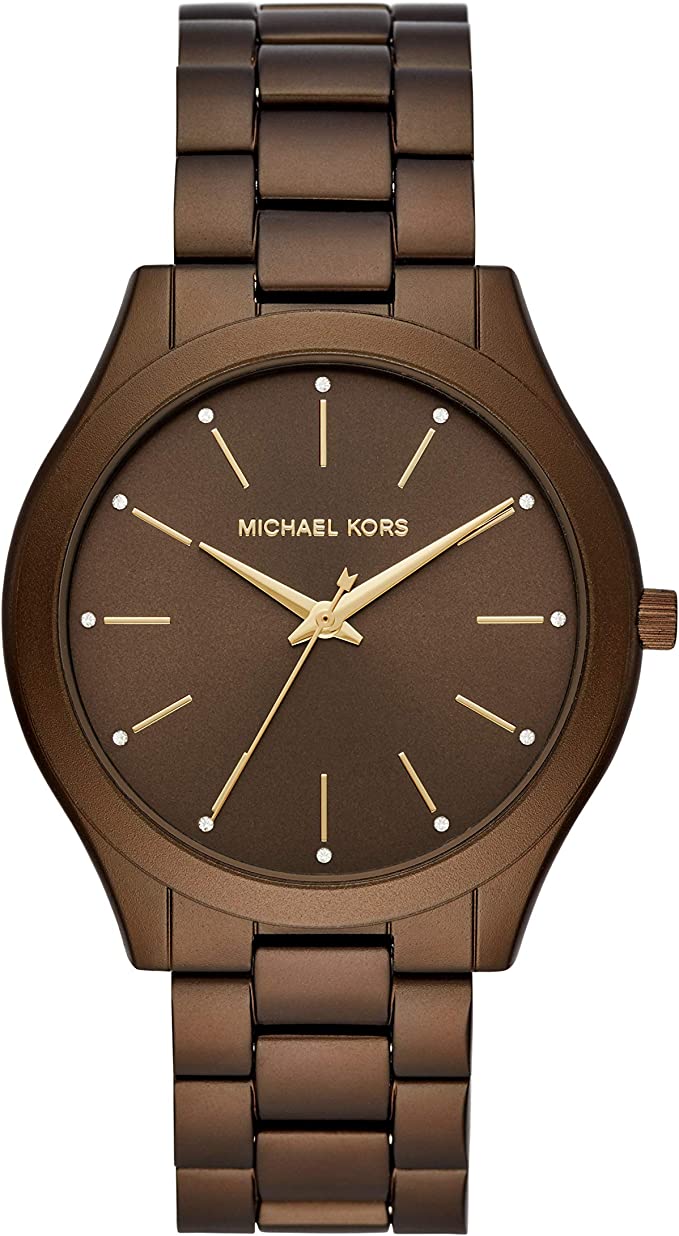 Michael Kors Slim Runway Brown Unisex Watch MK4508 - The Watches Men & CO