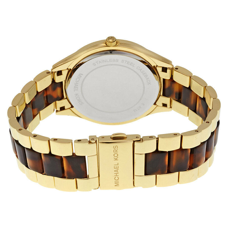 Michael Kors Slim Runway Tortoise-shell Dial Ladies Watch MK4284