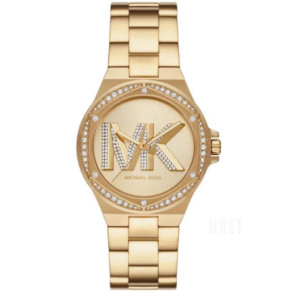 Michael Kors Womenβs Quartz Gold Stainless Steel Gold Dial 37mm Watch - MK1062 mk1062 - Image 1