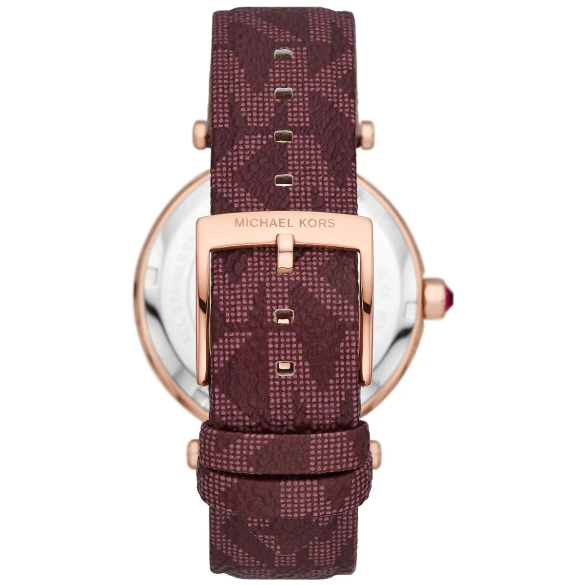 Michael Kors Parker Merlot PVC with Logo Women's Watch - MK2974
