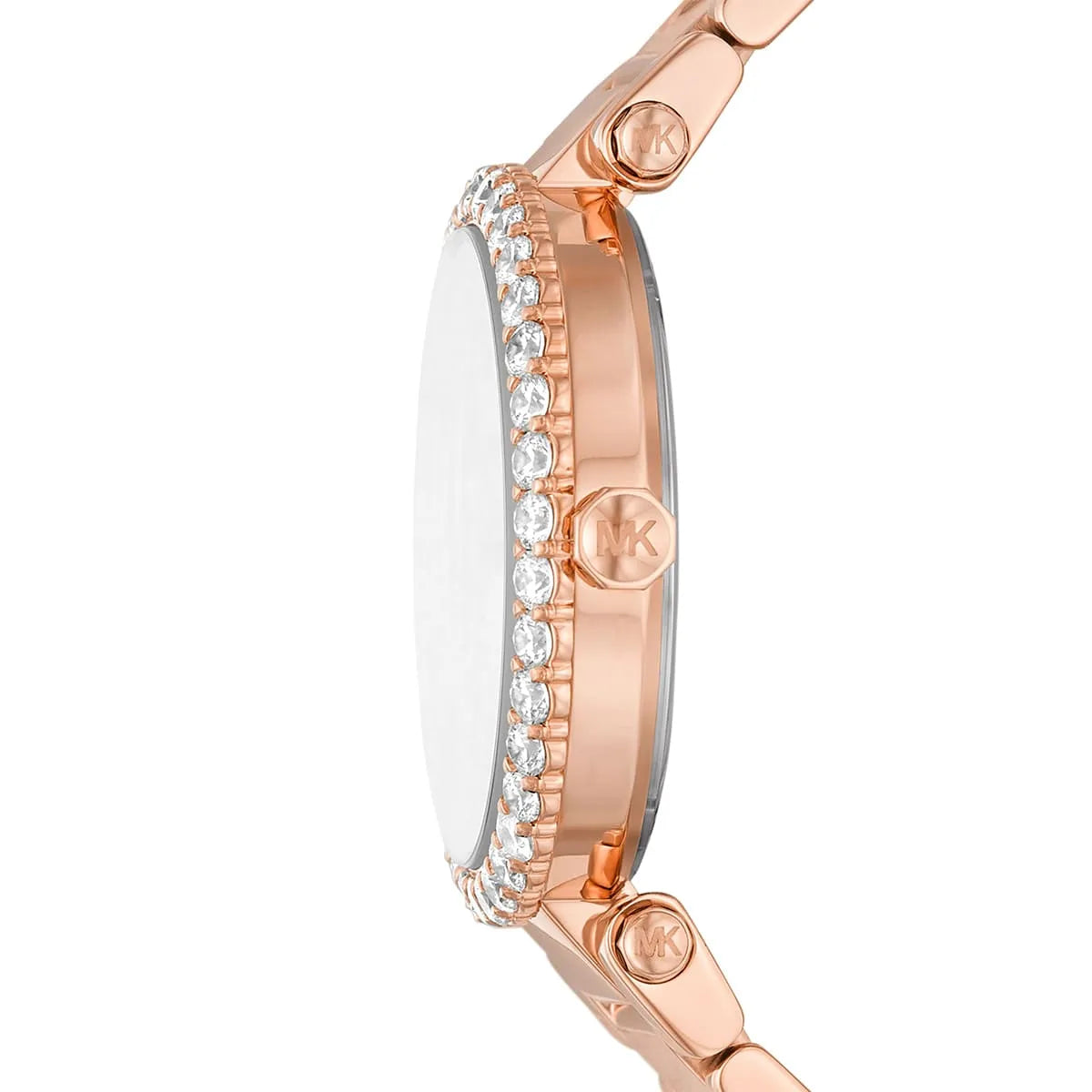 Michael Kors Parker Three-Hand White MOP Dial Rose Gold Women's Watch - MK4695