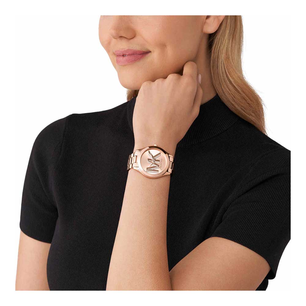 Michael Kors Slim Runway Rose Gold Women's Watch - MK4733