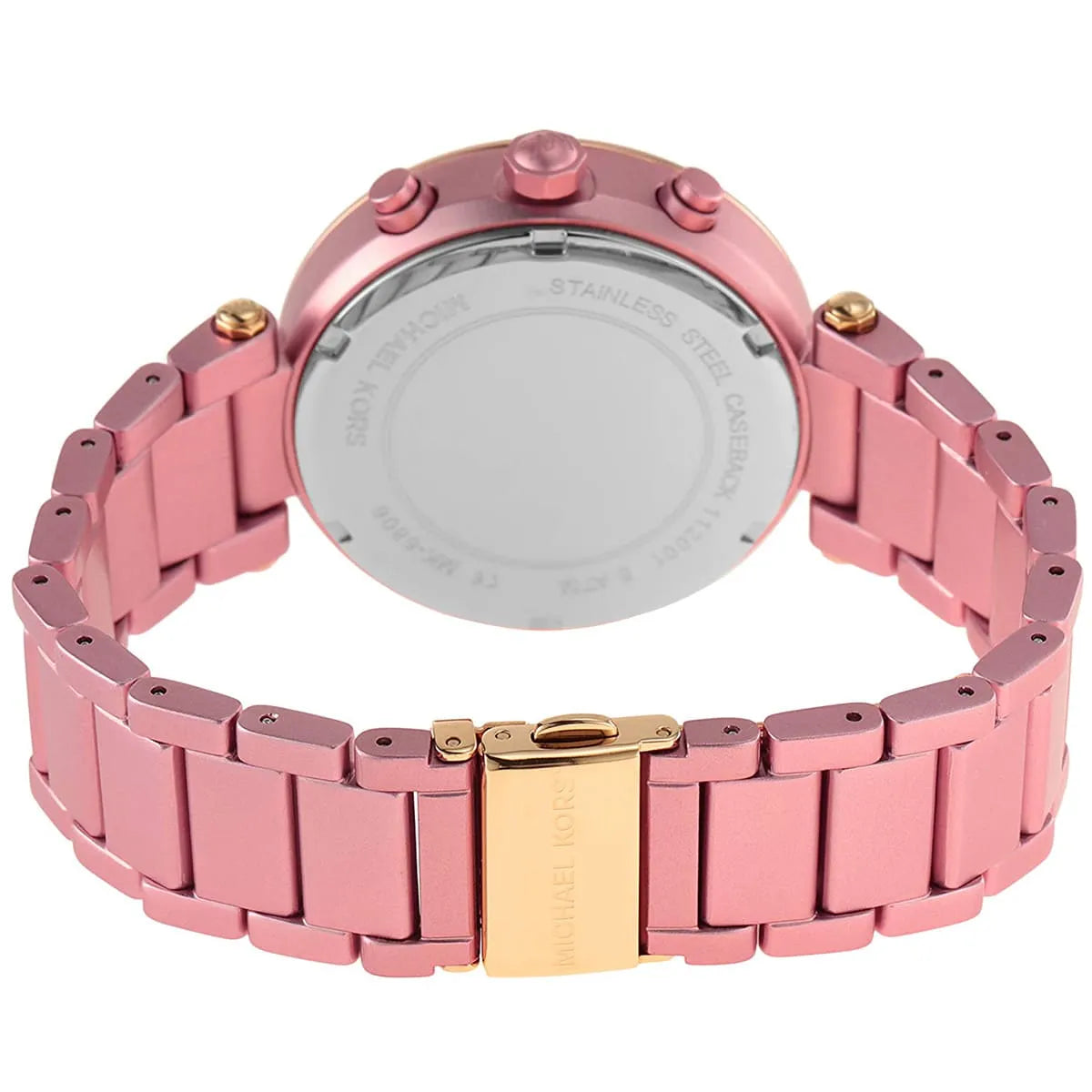 Michael Kors Parker Chronograph in Pink Aluminum Women's Watch - MK6806