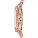 Michael Kors Layton Three Hand Red Dial Rose Gold Steel Strap Watch For Women - MK6893 mk6893 - Image 2
