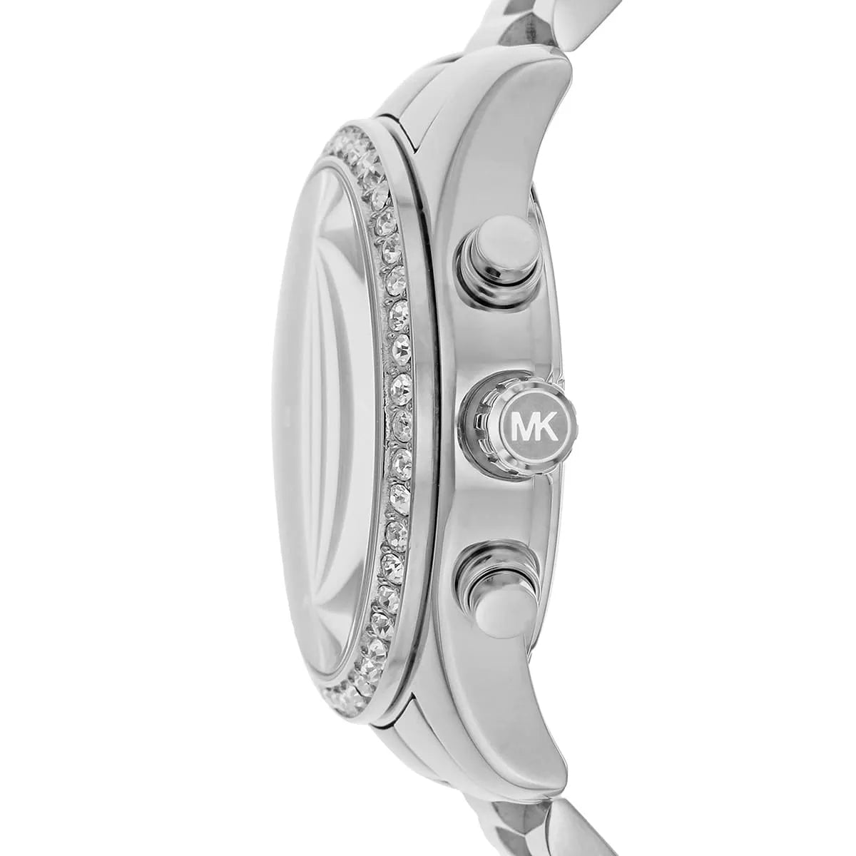 Michael Kors Lexington Chronograph Black Dial Silver Women's Watch - MK7277